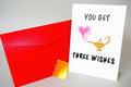 Husband Card- three wishes