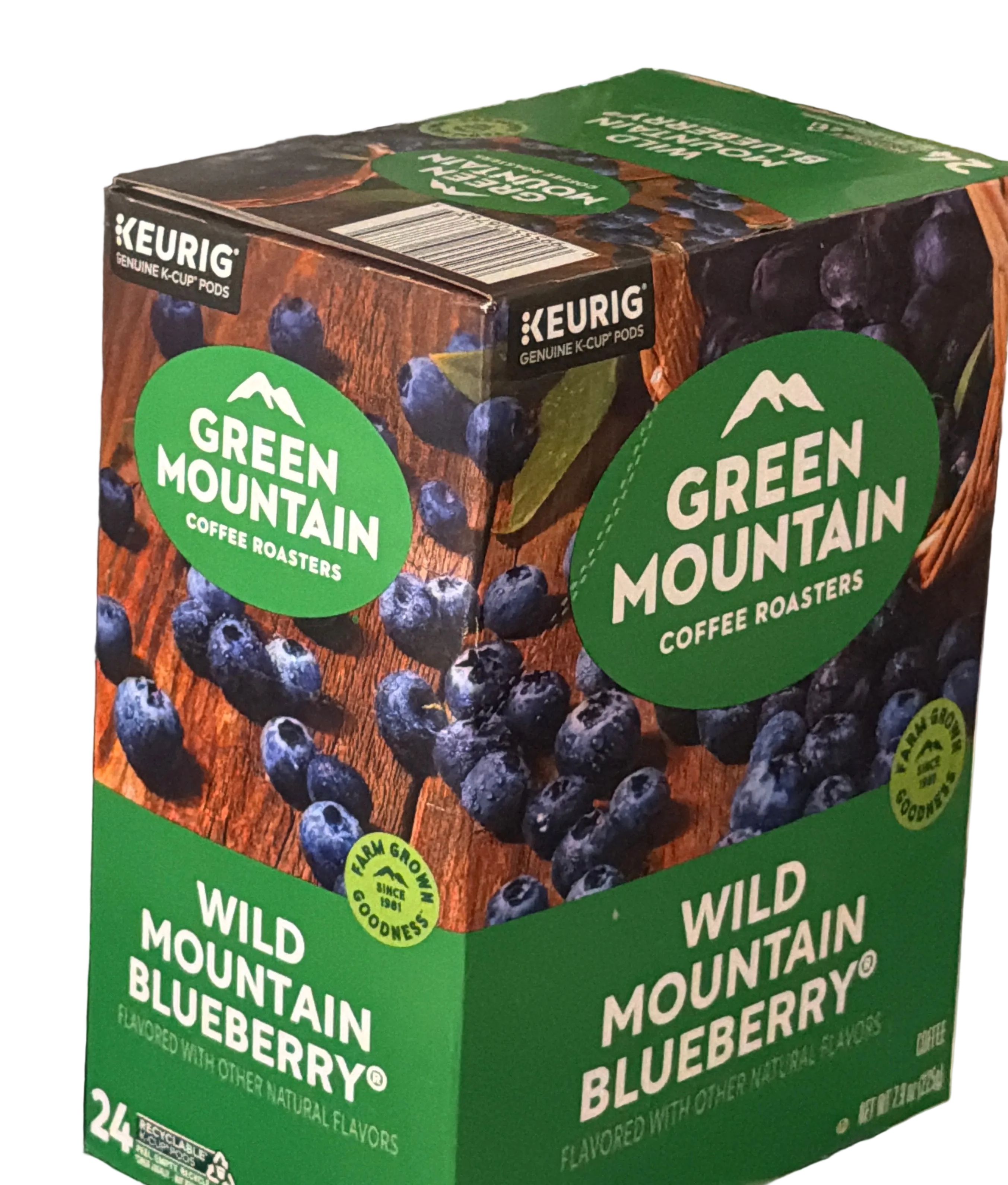 Green Mountain Wild Mountain Blueberry Coffee Pods – 24 Count Keurig K-Cup Compatible Coffee