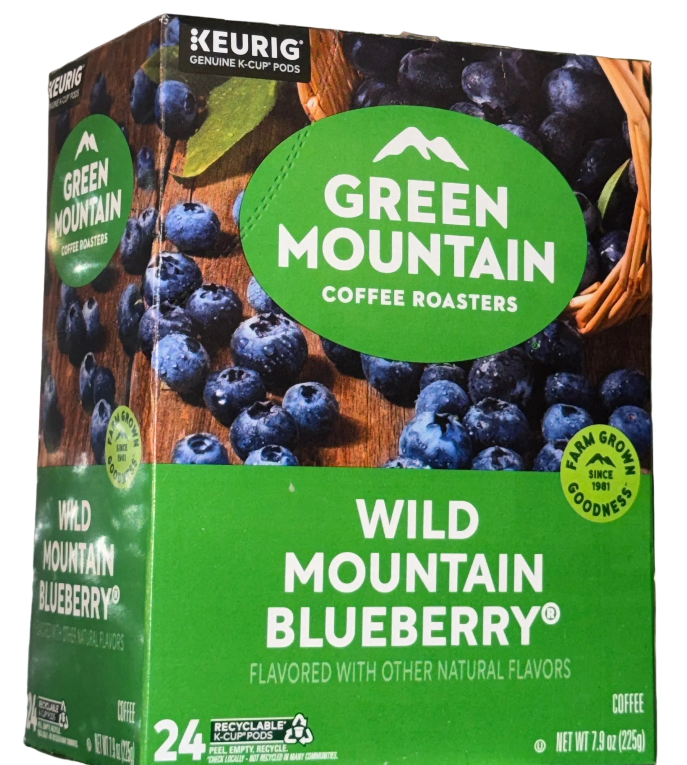 Green Mountain Wild Mountain Blueberry Coffee Pods – 24 Count Keurig K-Cup Compatible Coffee