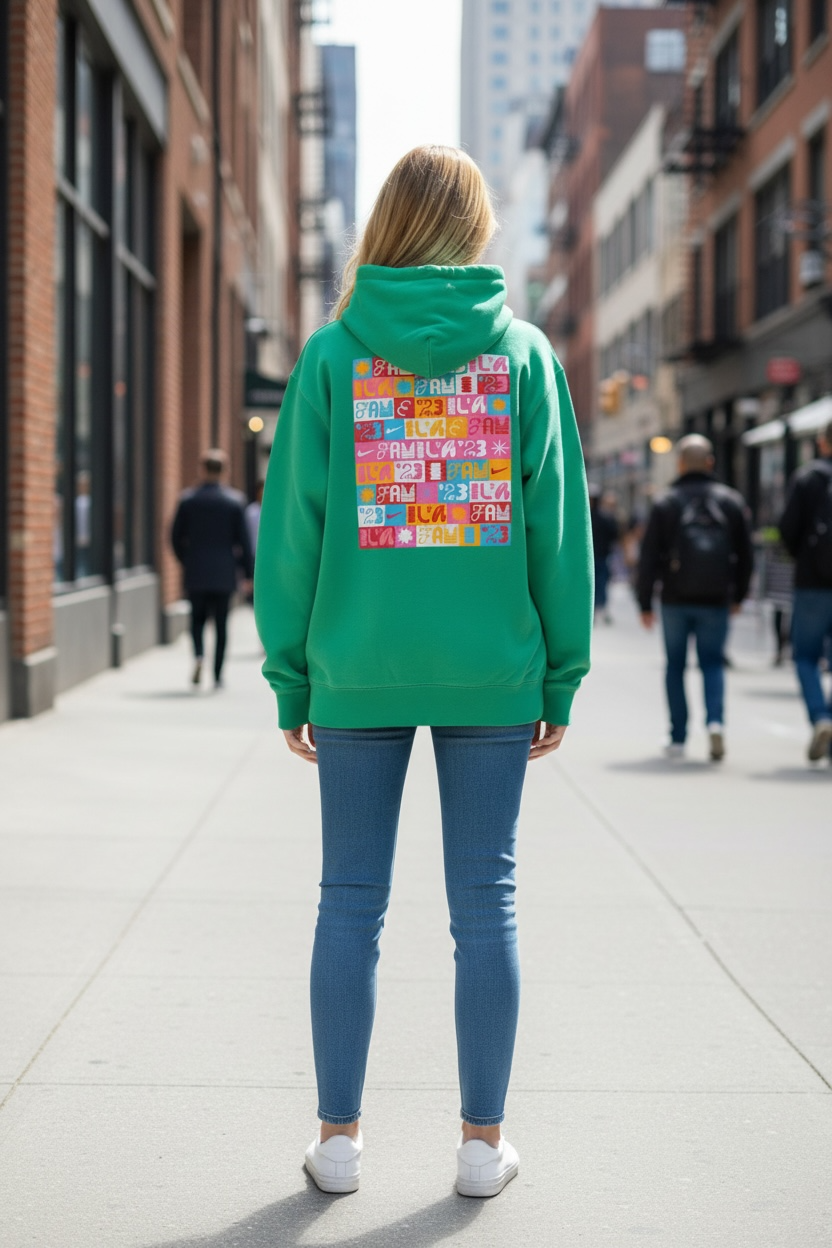 Nike Familia ’23 Limited Edition Pullover Hoodie XL – Green Graphic Sweatshirt